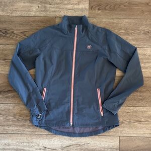 Ariat Gray Jacket with Pink Accents